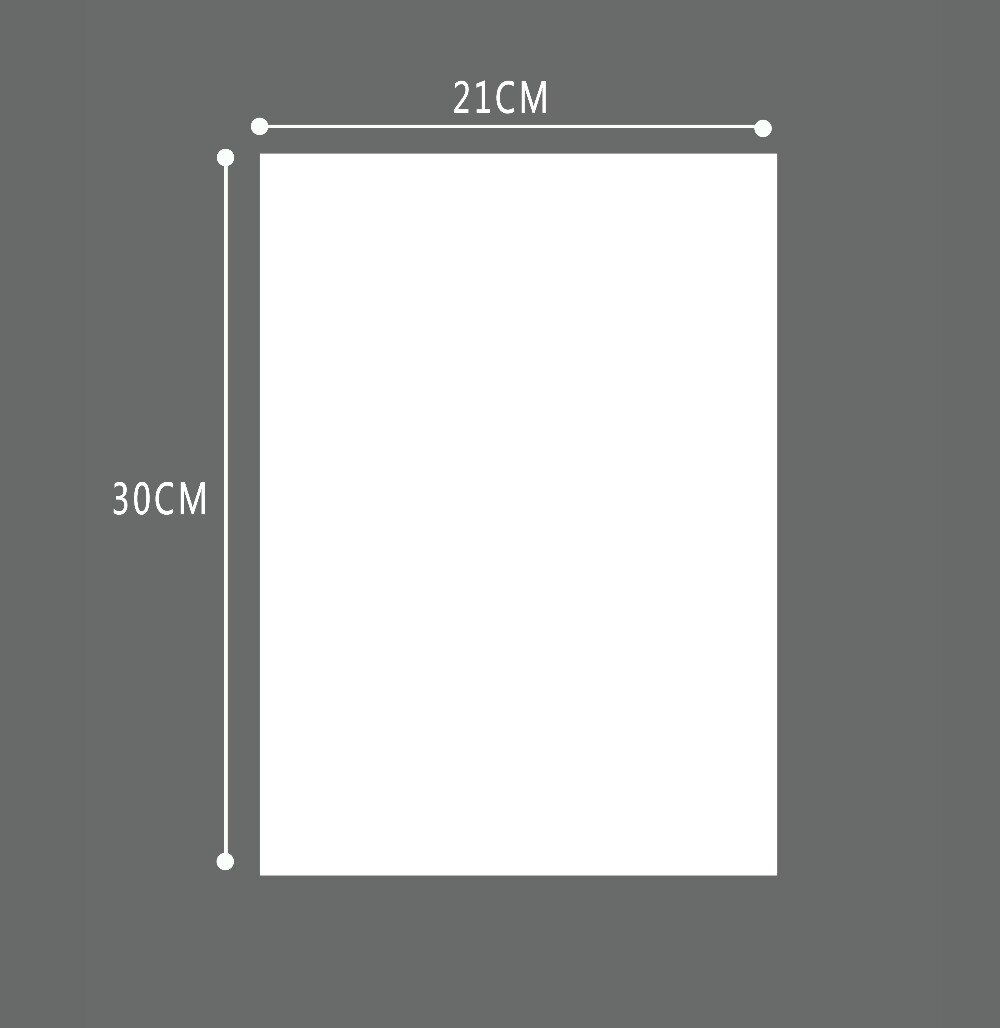 Magnetic Board Dry Erase Whiteboard A4 Size 0.5 mm thick for Kitchen Fridge Message Board Memos Notes