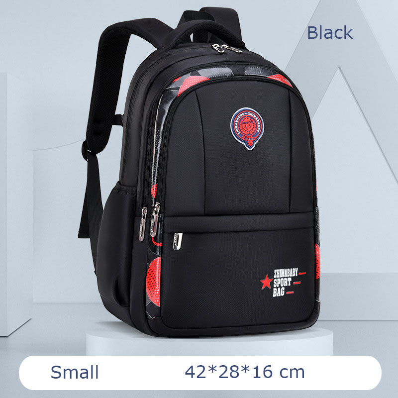 Kinderschultaschen, wasserdichte schulranzen, büchertaschen für freundlicher, Teenager, jungen und mädchen, große schulrucksäcke, mochila schultasche: Schwarz klein