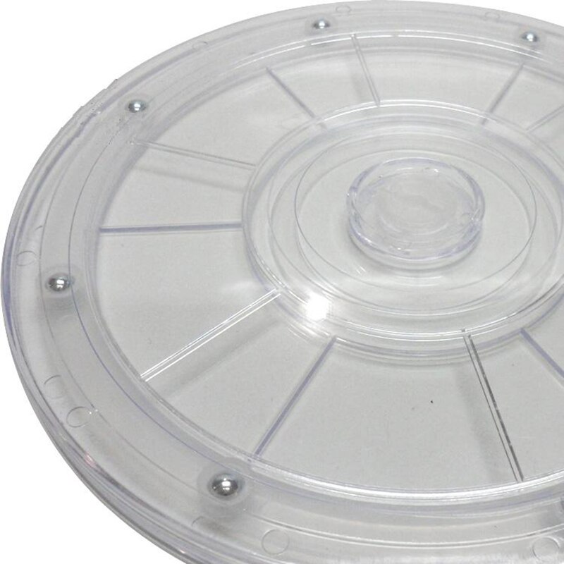 Direkte salg ægte 20cm 8 tommer den roterende base akryl gennemsigtig plast drejeskive rotation display tilbehør manual