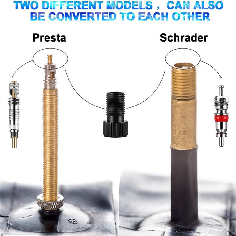 Bicycle Valve Adapter Set Valve Core Tool Set Of 26 American And French Valve Core Adapter Valve Cap Bicycle Pump Accessories