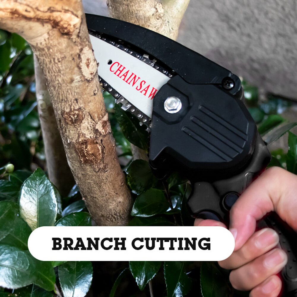 Portable Electric Pruning Saw Mini Electric Saw Small Wood Spliting Chainsaw One-handed Woodworking Tool for Garden Orchard