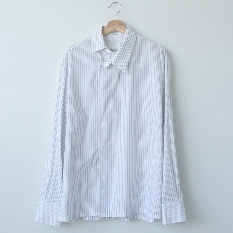 Kjole skjorte herre hvidstribede fritidsskjorter herre streetwear social herreskjorte vild løs koreansk langærmet skjorte m-xl