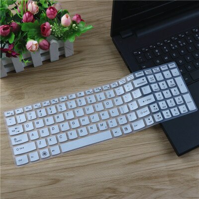 Silicone Keyboard Protector Cover Skin for Lenovo IdeaPad 300-15ISK 300-15 300 15ISK: White