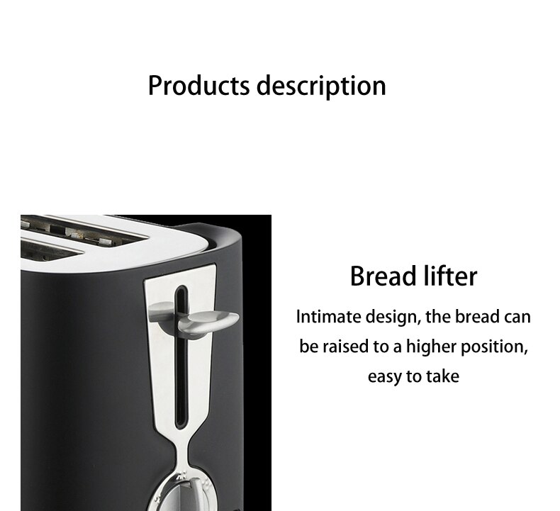 US PLUG 110V 220V Black Toaster multi-functional light eating Cross border sandwich Maker home toaster