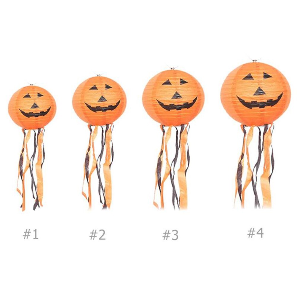 Pumpkin Lantern Halloween DIY Decoration Lantern With Hook Paper Lantern Halloween Decorations For Home