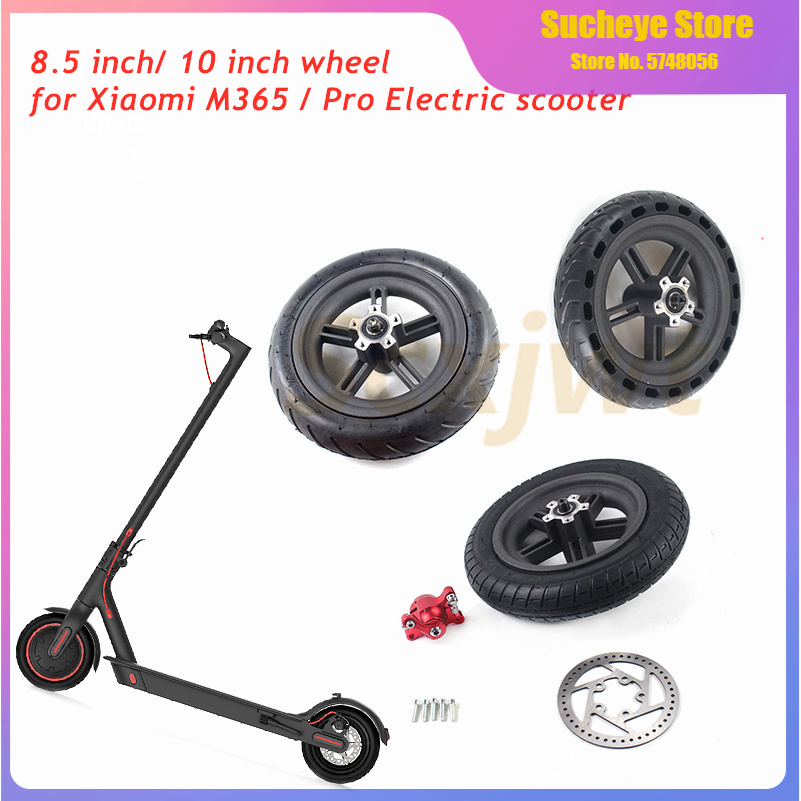 Pneus à Air Arrières pour Trottinette Électrique, Roues de Rééquilibrage 8.5 Pouces, 10 Pouces, Solides, pour Modèle Xiaomi Mijia M365, 8 1/2x2