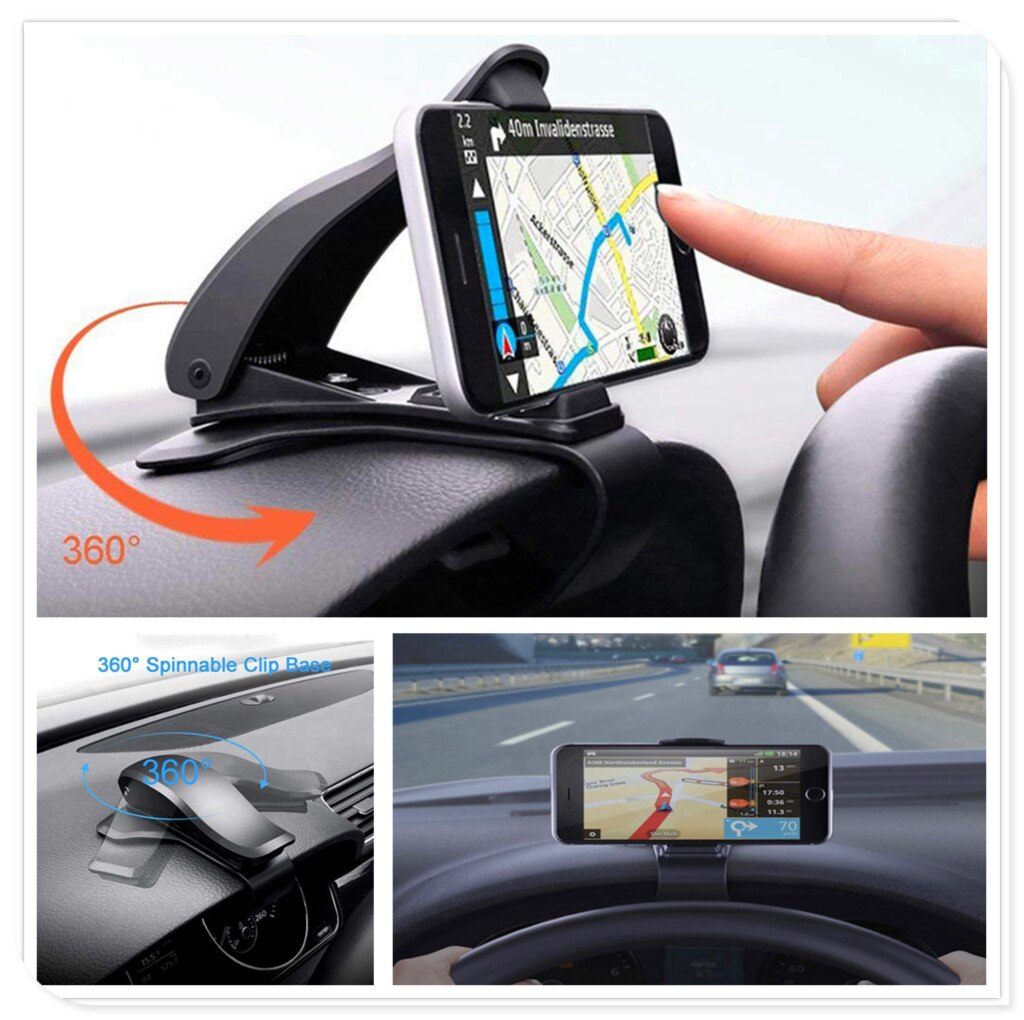 Auto Telefoon Dashboard Houder 360 Auto Mobiele Stand Mount Voor Kia Rio K3 K4 K5 Sportage Sorento Venga Hyundai Avante sonata