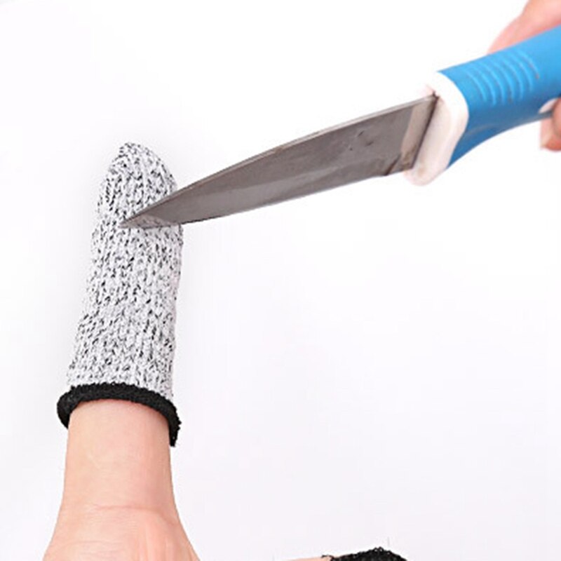 10 PCS Finger Cots Cut Resistant Protection, Extender For Kitchen, Work, Sculpture, Anti-Slip, Reusable