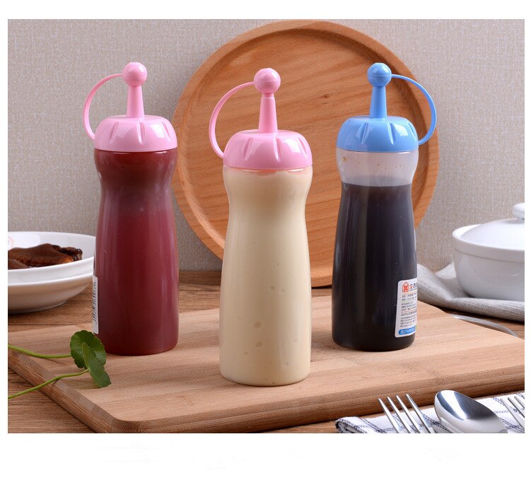 1PC Squeeze Bottle Condiment Dispenser Ketchup Mustard Sauce Vinegar LF 120