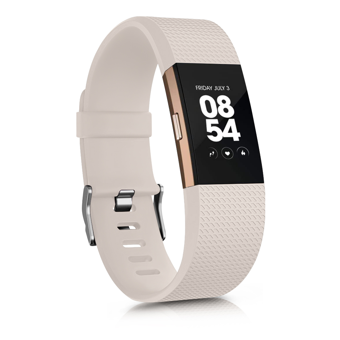 Correa suave de TPU para Fitbit Charge 2, correa de reloj inteligente, pulsera para Fitbit Charge 2, repuesto de pulsera: S / Verde negro