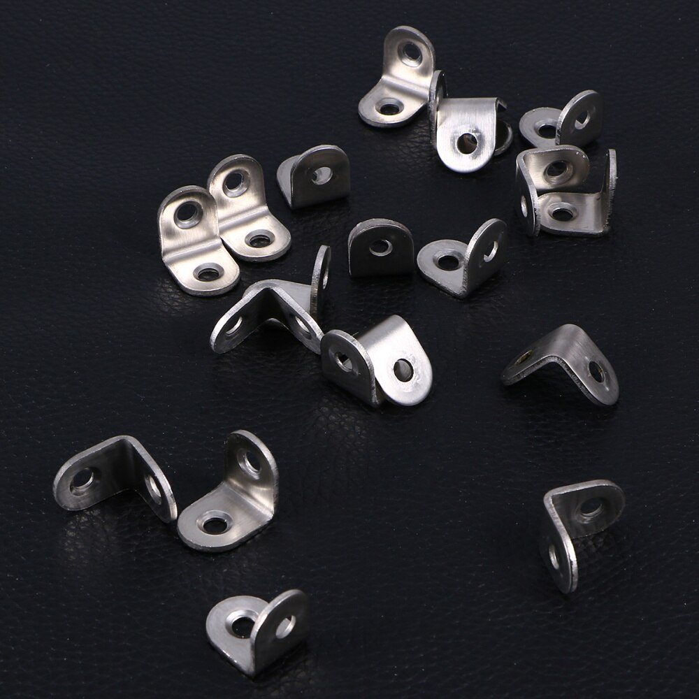 20Pcs 20mm x 20mm x 16mm Corner Brace Joint Right Angle Bracket Fastener