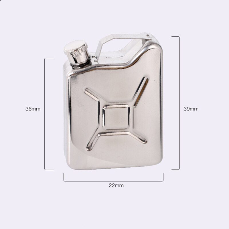 Jerrycan Olie 5Oz Wijn Pot Roestvrij Staal Heupfles Benzine Drum Reizen Alcohol Whiskey Liquor Fles Kleine Mini fles