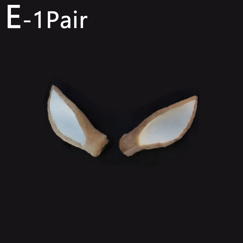 1 Pair Simulation Deer Ears DIY Headgear Accessories Wedding Photography Props Performance Cute Christmas Decorations: E-Khaki
