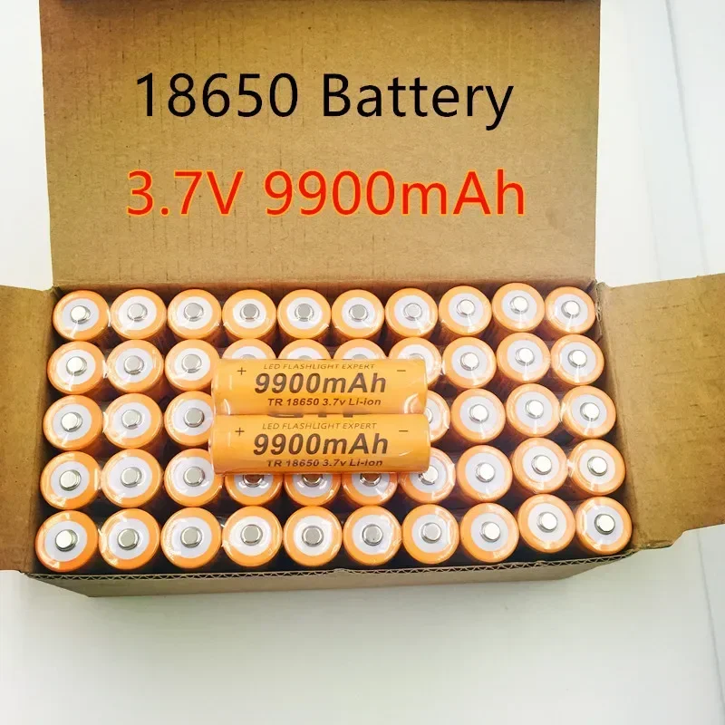 100% 18650 Batterij 3.7 V 9900 MAH Oplaadbare Lithium Ion Batterij Is Een Hoogwaardige LED Zaklamp Batterij