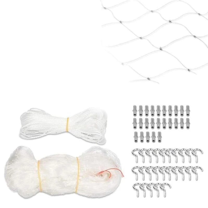 Valla de protección de seguridad para gatos, cerca de red anticaída para mascotas, protección de nailon para perros y gatos, malla transparente, valla protectora para balcón de nailon: Rojo