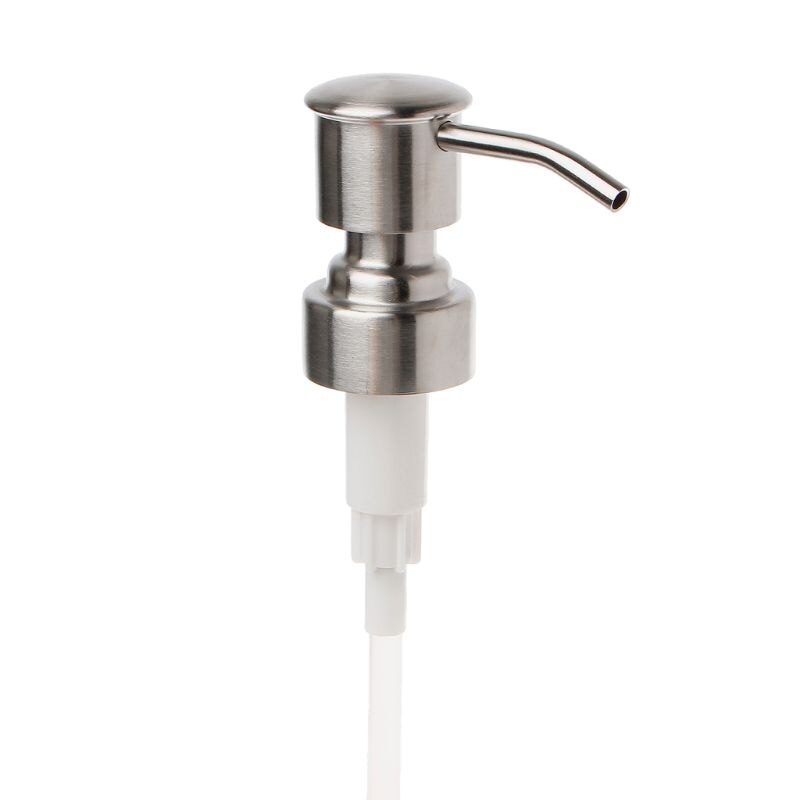 Stainless Steel Liquid Soap Dispenser Nozzle 12 OZ Hand Lotion Pump Fitting