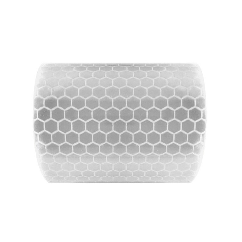 Cinta adhesiva reflectante Hi Vis Viz de seguridad de 5CM * 3M, reflectante antiestático para coche, material de vinilo para el Exterior del coche: Honeycomb  white
