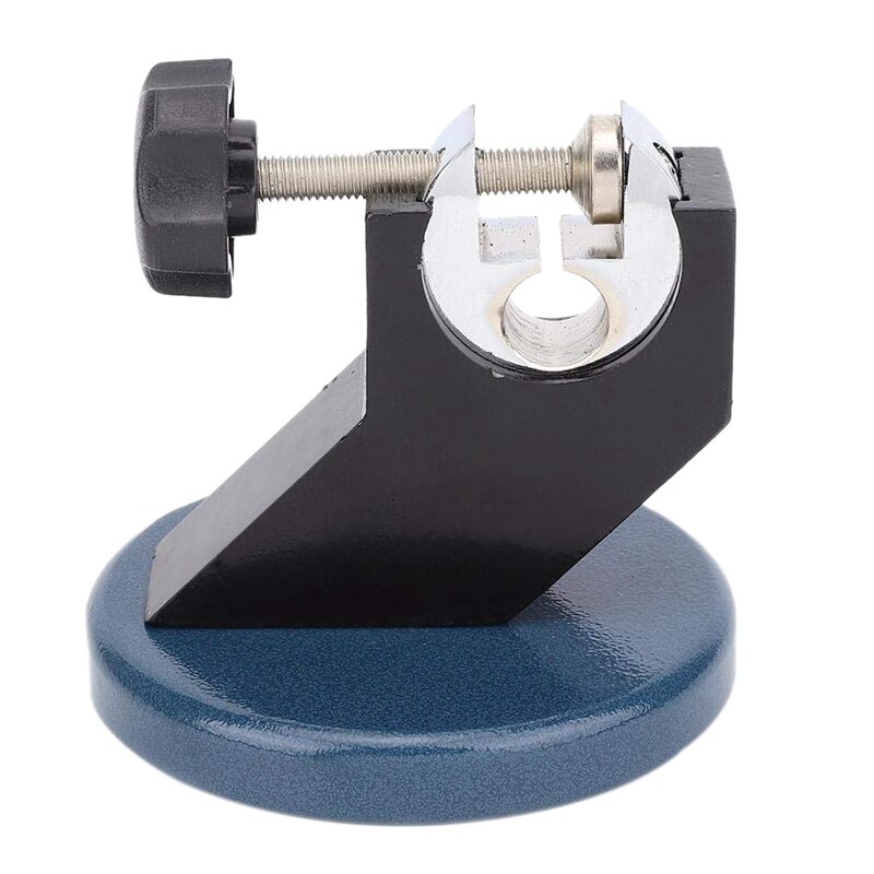 Precision Micrometer Holder Stand, Adjustable Cast 0-100mm Micrometer Stand Bracket Round Base for Screw-Thread Outside Micromet