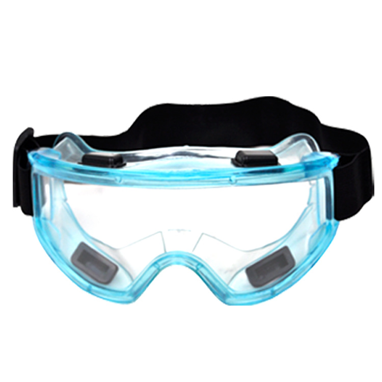 Resistant Block Virus Safety Glasses Transparent Safety Goggles Wind Proof Impact For DIY Game Carpenter Repair Eyes Protection: SKY BLUE