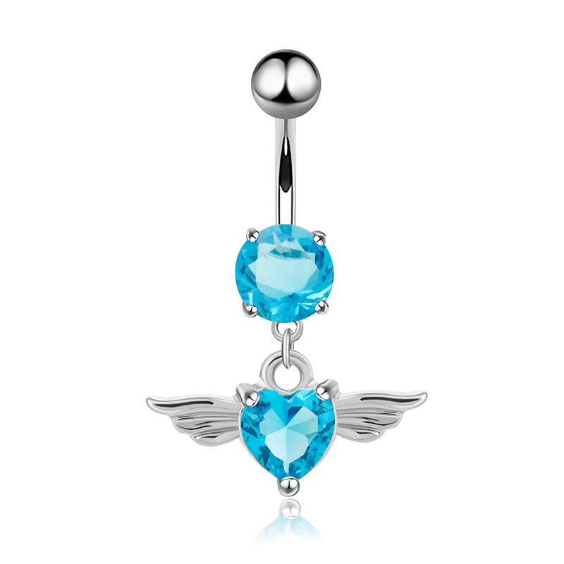 1pc Neue Zirkon Chirurgische Edelstahl Nabel durchbohren Blume Anhänger Bauchnabel Ringe Bauch durchbohren Körper Jewely