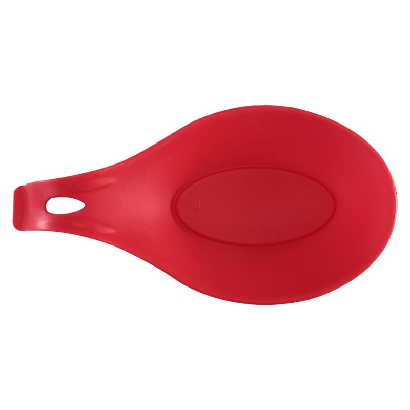 Suprimentos e utensílios de cozinha almofada de silicone, suporte de colher multifuncional, tapete de ferramentas de cozinha, utensílios de cozinha para casa: Red