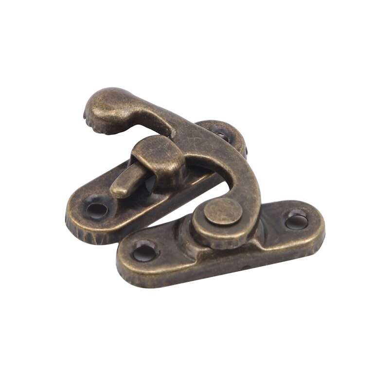 Small Metal Lock Decorative Hasps Hook Wooden Jewelry Box Padlock For Furniture Hardware