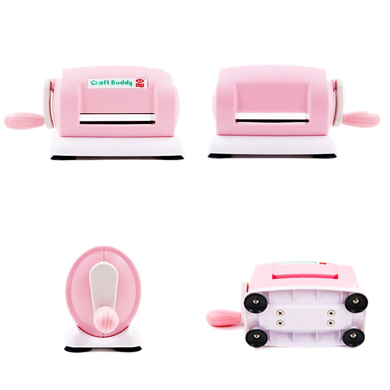 DIY Paper Cutting Machine Embossing Die Cut Machine Scrapbooking Album Card Cutter Tool(Pink)