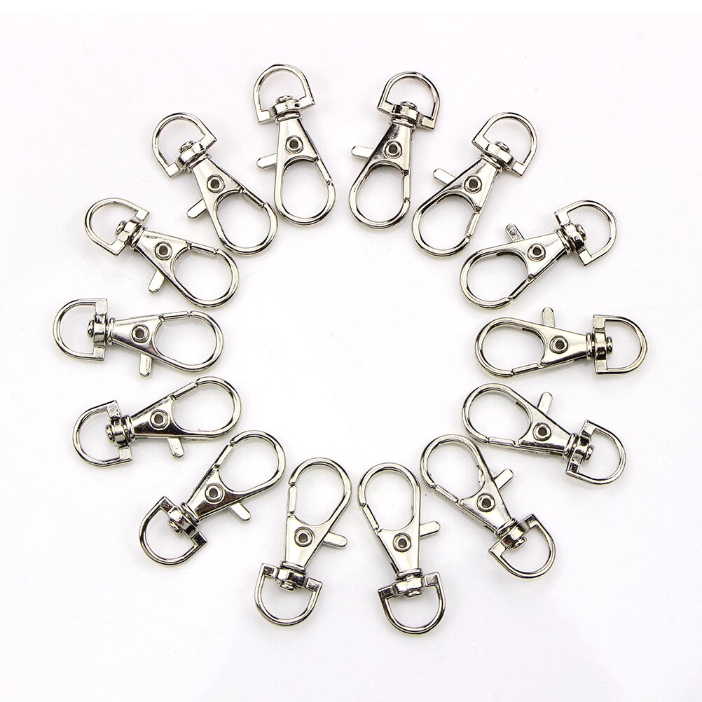 10pcs/pack Portable Metal Lanyard Hook Swivel Snap Lobster Clasp Clips For Bag Parts & Accessories