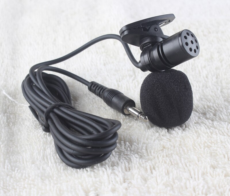 3.5Mm Twee Pole Rechte Plug Kraag Clip Microfoon Microfoon Clip Voor Luidspreker Mini Microfoon