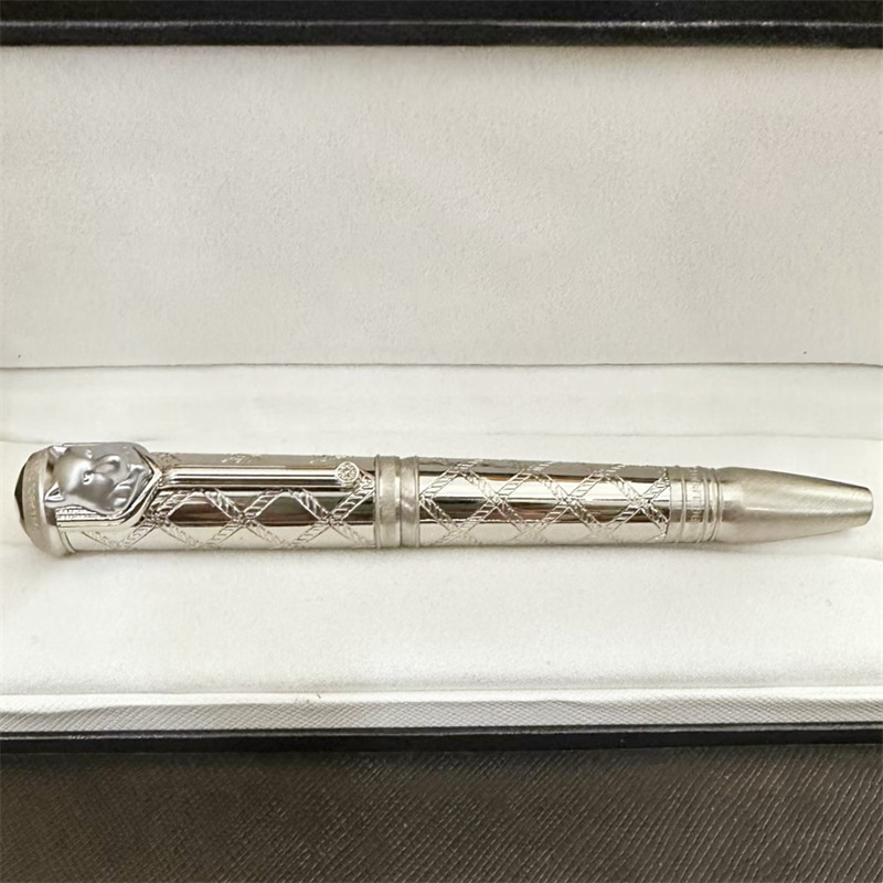 M grand écrivain Rudyard Kipling stylos à bille roulante fontaine encre luxe écriture papeterie avec tête de loup: jaune clair / EF
