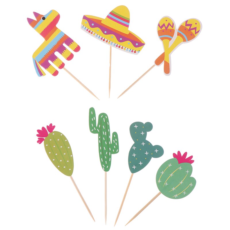 Indsæt mexicansk kaktuskage indsæt dekoration kageindsatser kortfest barn birtay bryllupsindretning alpakka kagedekoration