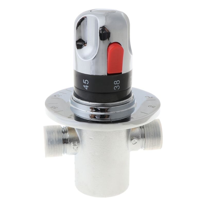,Brass Thermostatic Valve Water Temperature Control Valve Thermostatic Mixer for Bathroom Shower Water Heater Supply