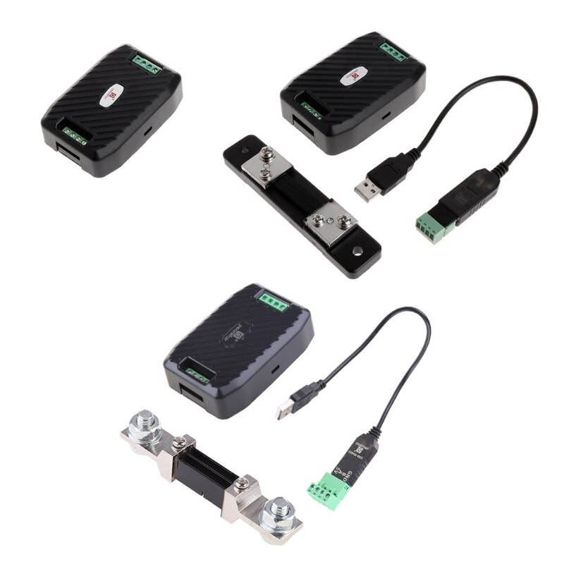 PZEM-017 skrzynka komunikacyjna DC interfejs RS485 Modbus 0-300V 300A bocznik USB
