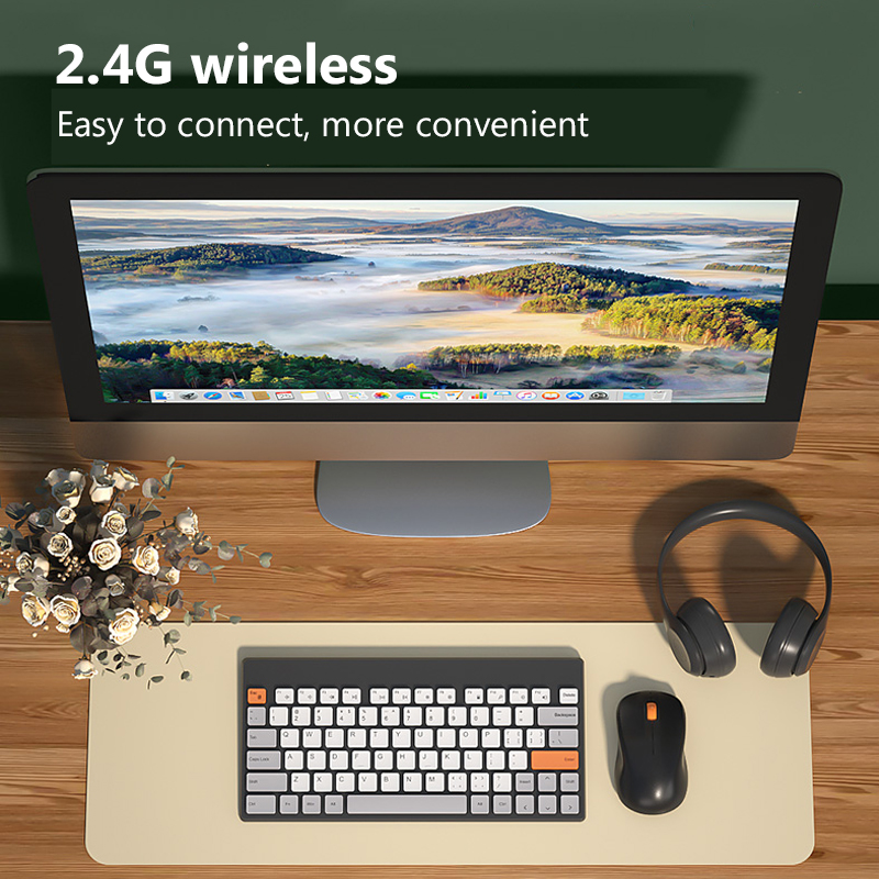 Slient Wireless Keyboard Mouse Combo Ergonomic Portable Gaming Keyboard Mouse Set For Macbook Laptop PC Gamer Computer Keyboard