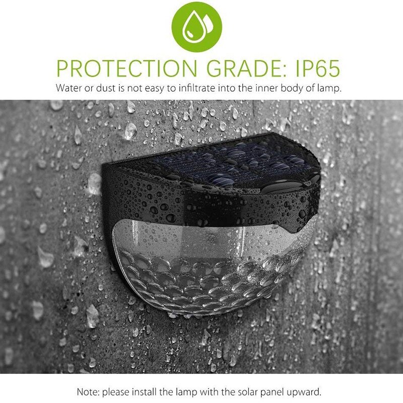 Solar Hek Verlichting, Decoratieve Verlichting Led Tuinverlichting, Waterdicht Zonne-verlichting Draadloze Outdoor Verlichting Voor Patio, hek, Tuin,