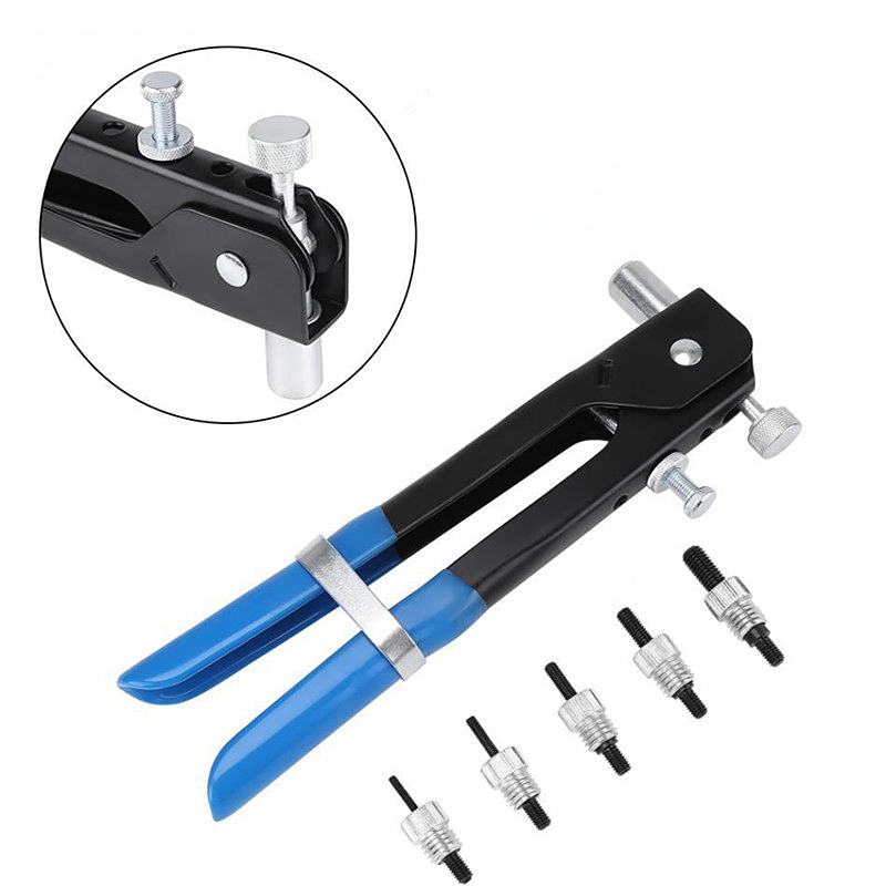 86 in 1 Manual Hand Riveter with M3 M4 M5 M6 M8 Rivet Nuts Poles Home Hardware Riveting Tool