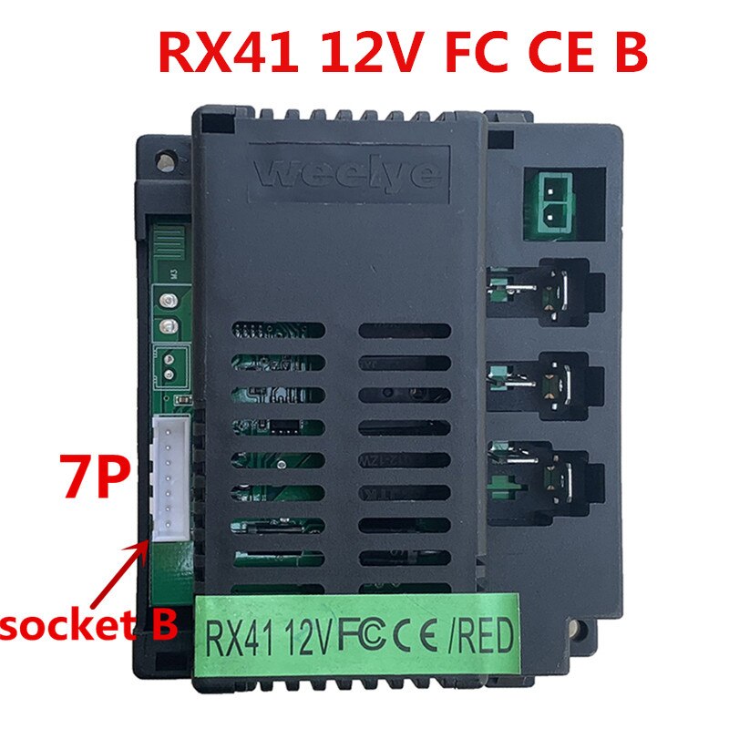 Weelye elektryczny samochód dziecięcy 2.4G odbiornik zdalnego sterowania Bluetooth, Wellye, zabawki do jeżdżenia RX23 RX37 RX18 RX7 RX41: RX41 12V B