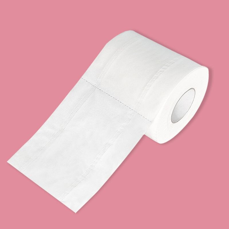 1 rollo de papel higiénico sin agente fluorescente, bastidor suave, hojas de 4 capas, tejido de baño