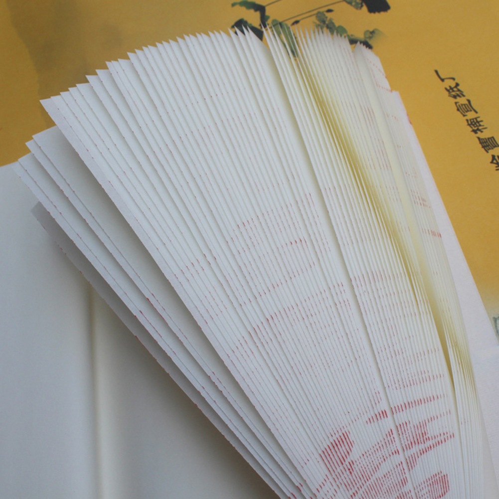 100Pcs Chinese Painting Calligraphy Drawing Half Rice Xuan Paper Stationery