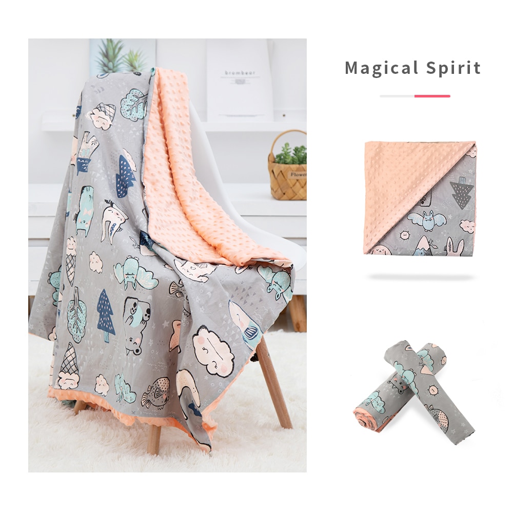 Baby Baumwolle Decke Weichen Flanell Vlies Windeln Neugeborene Kleinkind minky Bettwäsche Decke Kinderwagen wickeln Abdeckungen Blasen M/L größe
