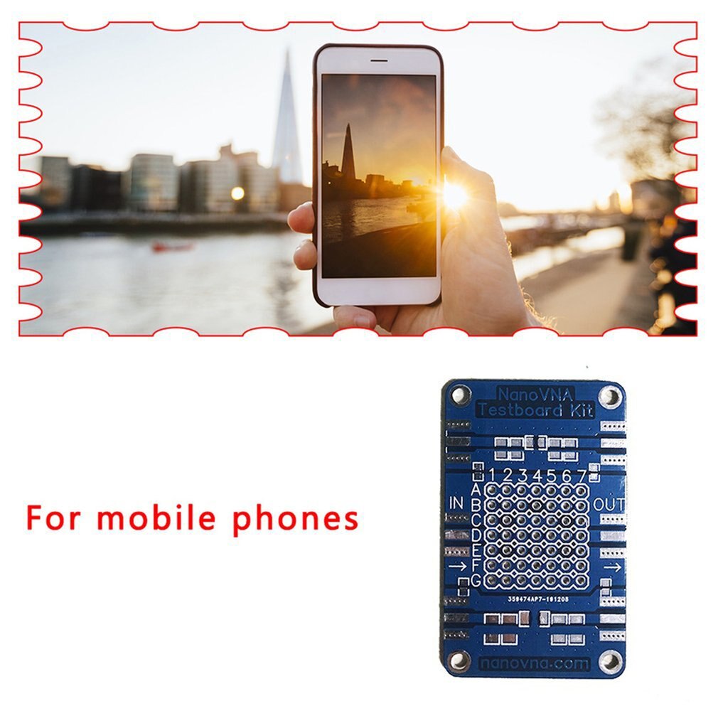 Vector Network Analysis Test Board Metal Test Board Portable Mini VNA Demonstration Test Board VNA Testboard Kit