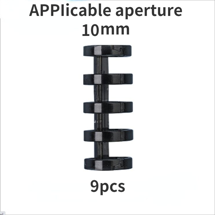 9Pcs 5 Gat Ring Binding Ring Segment Binding Ring Poreuze Punch Losbladige Papier Plastic Clip Toepasselijk Diafragma 10Mm: 02