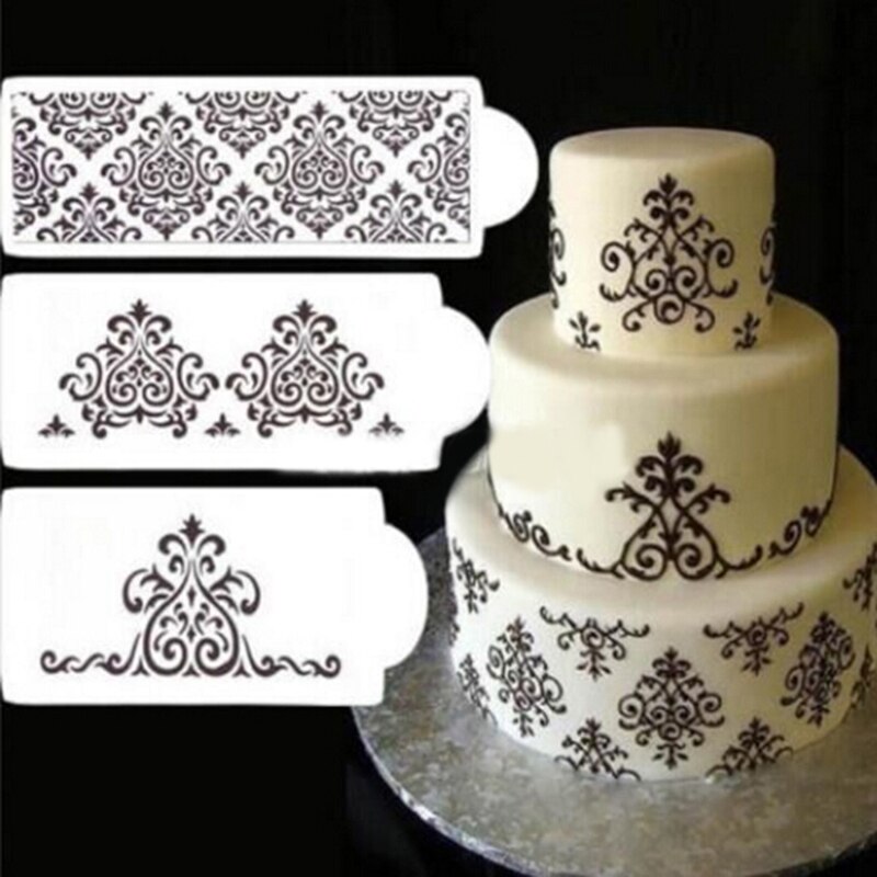 Molde decorativo para repostería, plantilla para decorar tartas, herramientas de decoración de pasteles, plantilla de boda, decoración de Pascuas