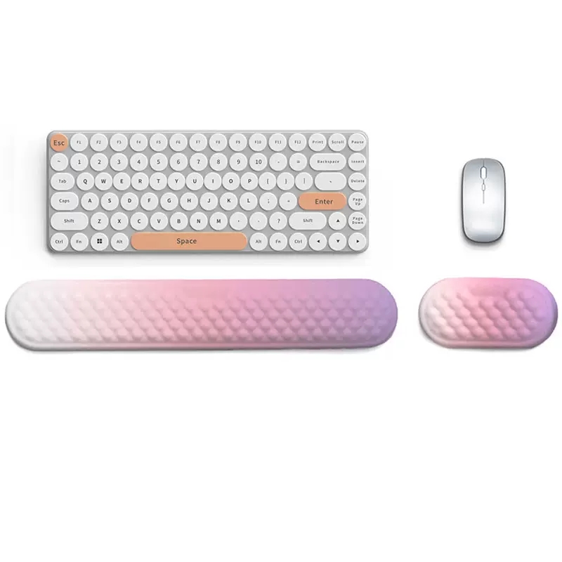 Toetsenbord Polssteun Pad Set Zacht Memory Foam Muismat Polssteun Kussen Pijnbestrijding Ergonomische Computer Muismat