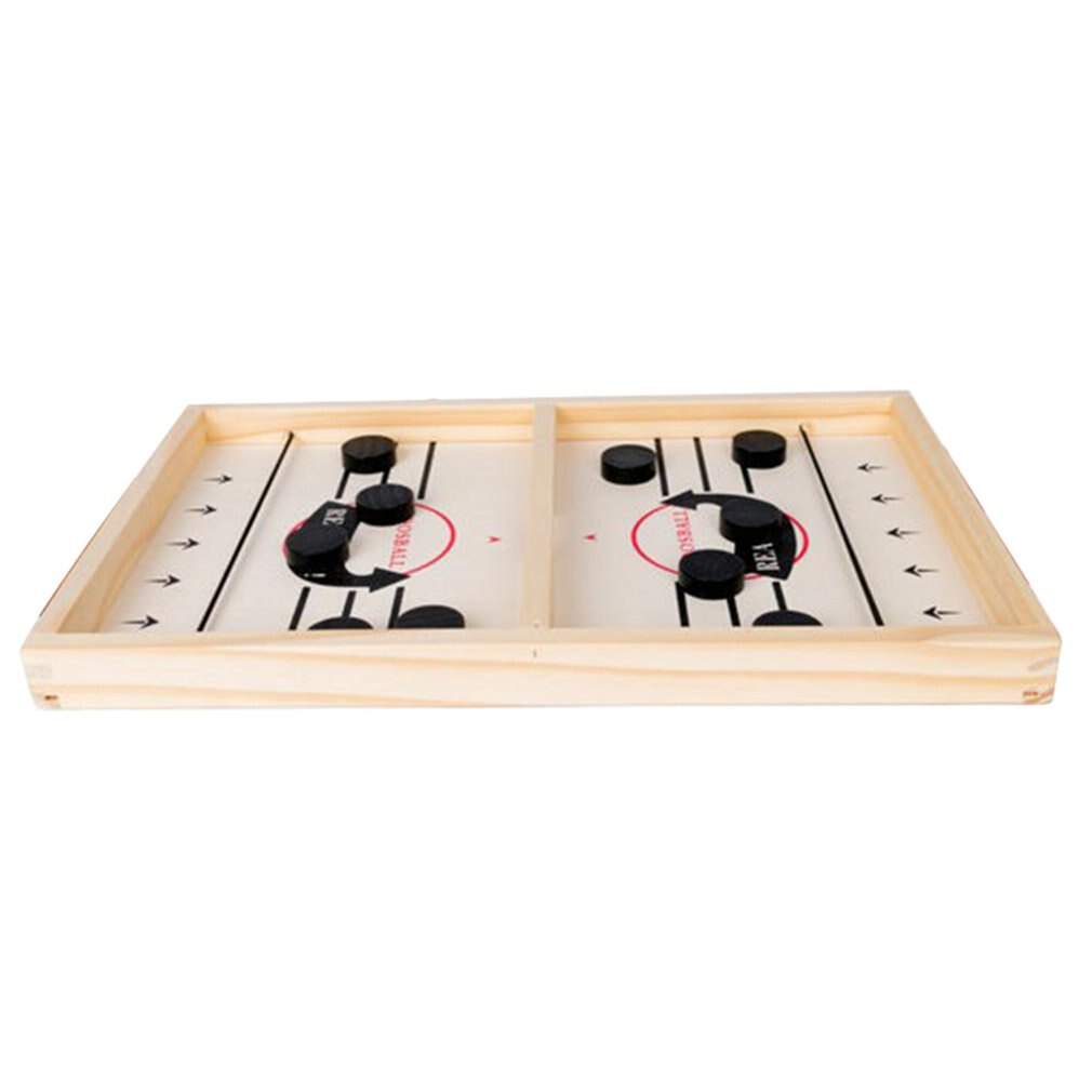 Trähockeyspel barns lätta och kompakta hockeyspel i trä perfekt för alla typer av fester: 35 x 22x 3cm