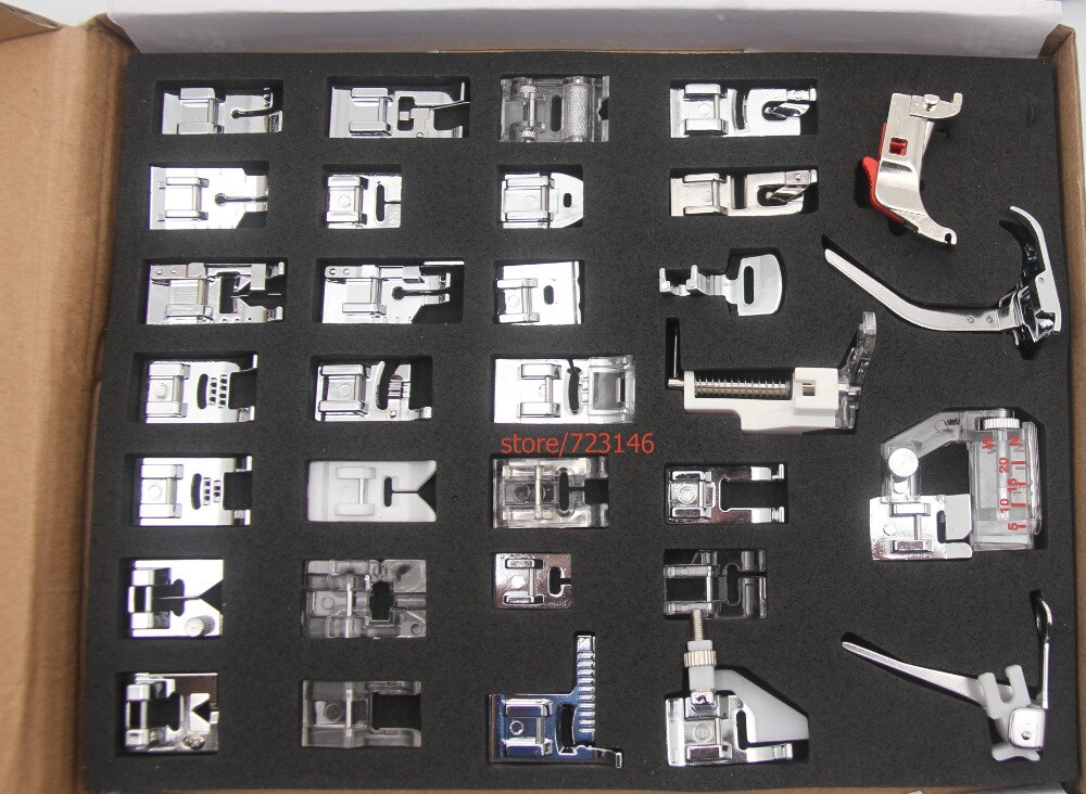 Multifunctional kit 29 Presser Foot Feet Domestic Sewing Machine Part Accessories for BERNINA Artista,Activa,Aurora,Virtuosa
