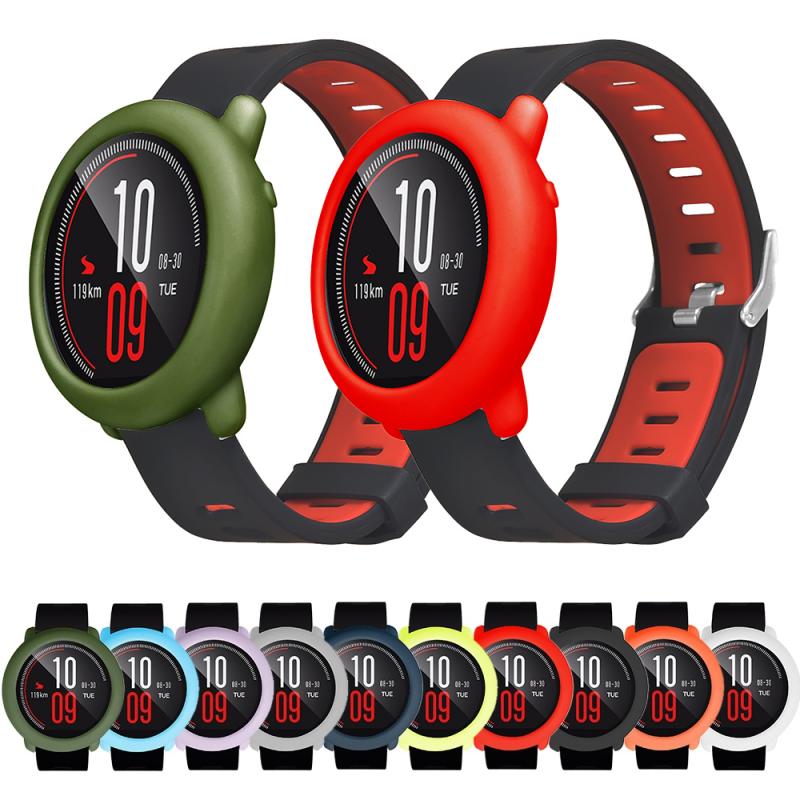 1pcs Case Cover Shell Silicone Frame Protective For Xiaomi Huami AMAZFIT Pace Watch Smart Watch Replacement Accessories