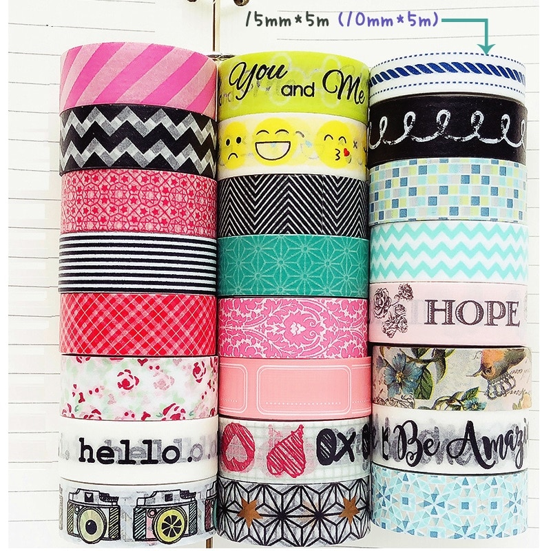 Grid washi tape dot washi tape stripe washi teippi scrapbookingiin