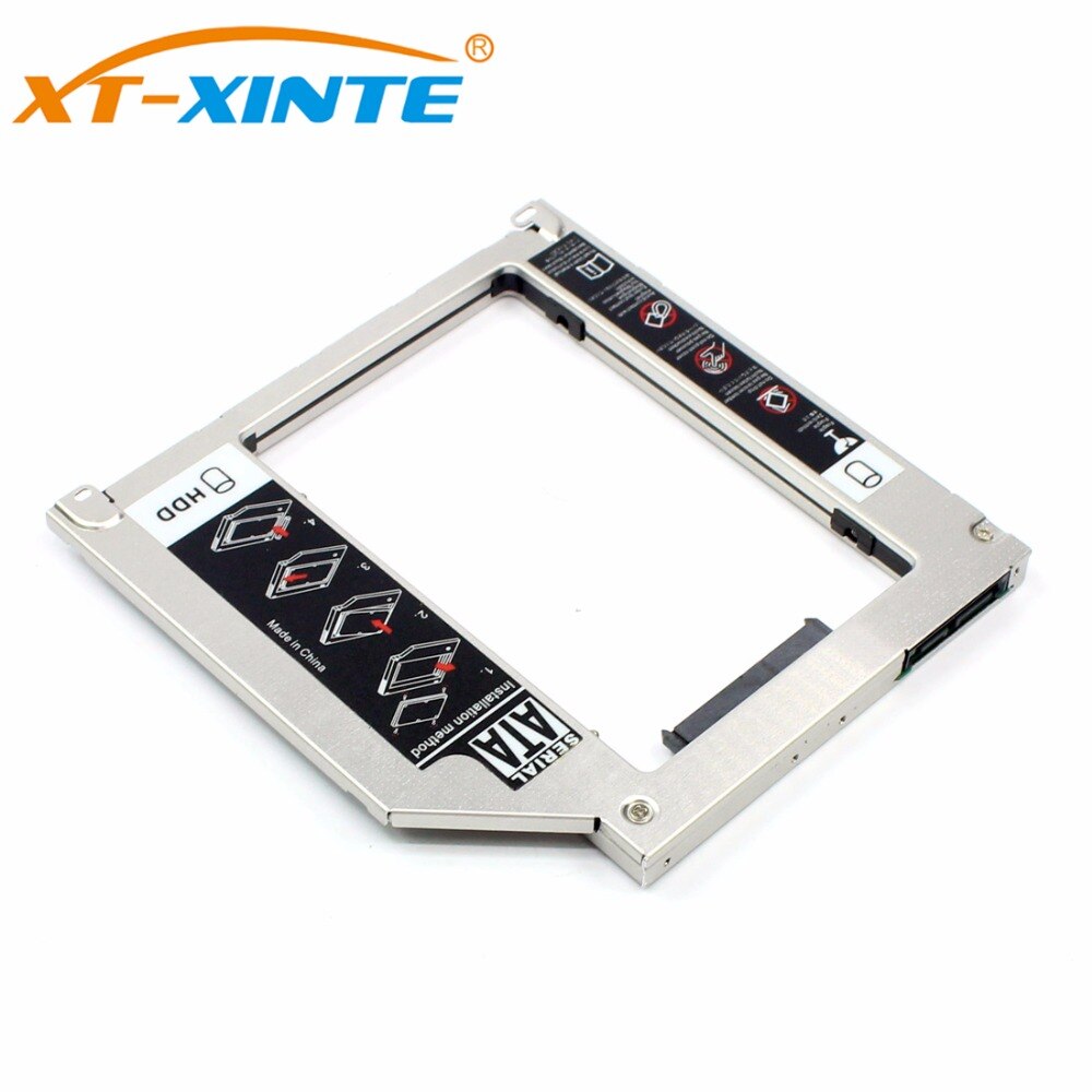 Aluminum 2nd HDD Caddy 9.5mm Optibay SATA 3.0 CD DVD Driver to HDD Case Enclosure for Apple MacBook Pro iMac Laptop