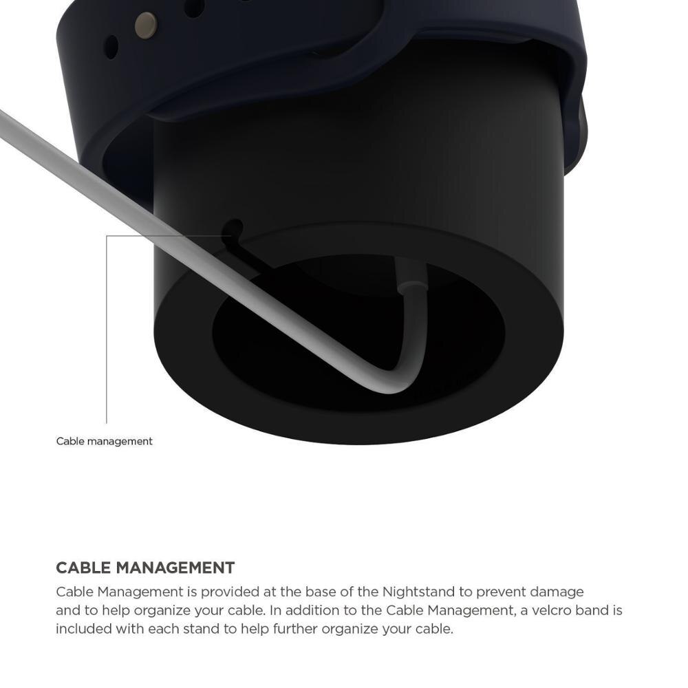 Bedste silikone til apple watch ladestandere dock holder til apple watch serie 5/4/3/2/1 44mm/42mm/40mm/38mm ur tilbehør
